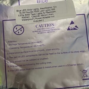 Blue LED Strip Lights 16.4Ft Read description